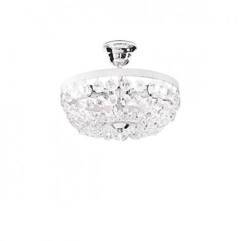 Kolarz VALERIE - Plafonnier Classique Chrome Poli, 3x E14