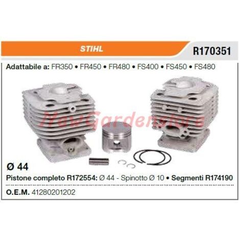 Kolben-Zylinder-Segmente STIHL FR350 Kettensäge 450 480 R170351