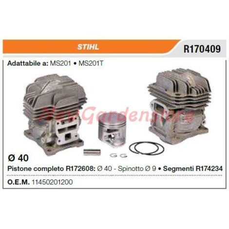 Kolbenstangen-Zylindersegmente STIHL Kettensäge MS201 MS201T R170409