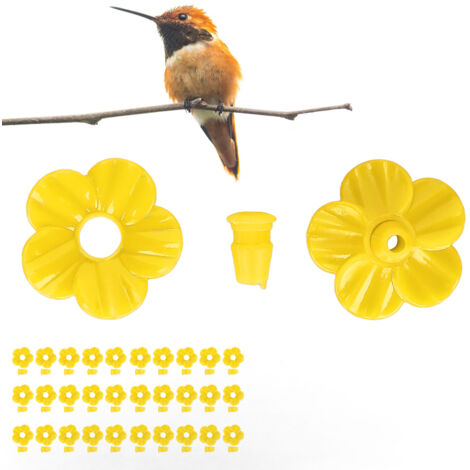 Kolibri-Futterblumen für Nektar: 30 mehrfarbige Ersatzblumen