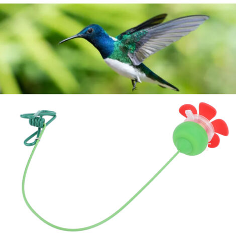 Kolibri-Hutclip-Spender – Flexible Blume – Für genaue Beobachtung – Tragbar für Erwachsene und Kinder – Auslaufsicher