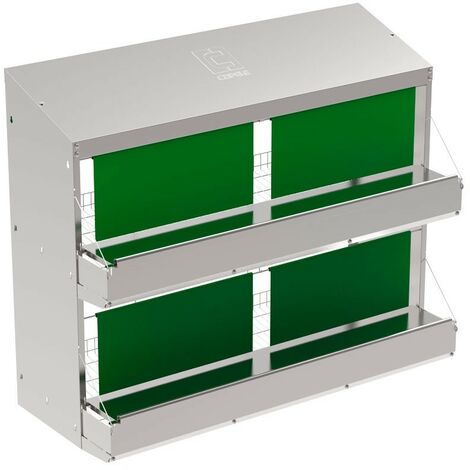 SUINGA Kollektives Hühnernest 1 Etage, für 50 Hühner 118x50x53,5 cm