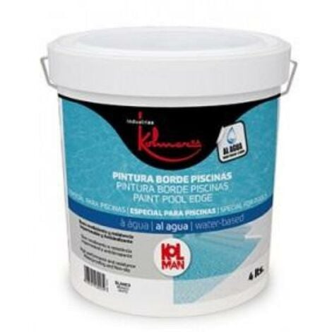 FPLUS kolman pintura borde piscina antideslizant agua 4l. blanco m