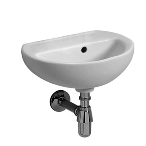 Kolo Rekord - Lavabo, 40x33 cm, senza foro per rubinetto, bianco K92040000