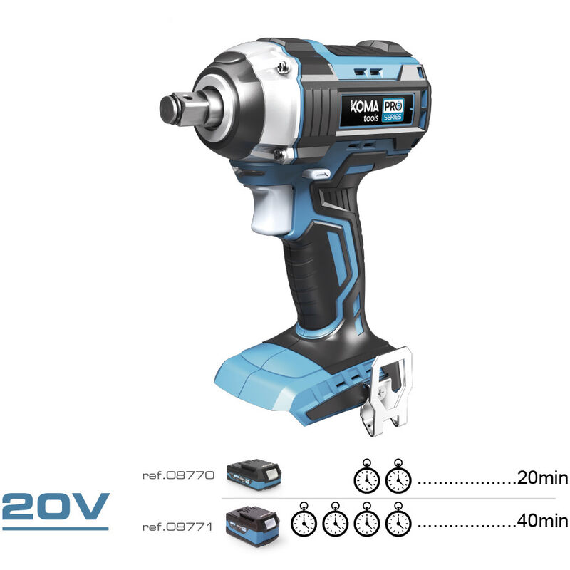 

Llave de impacto 20v (sin bateria y cargador) pro series battery - Koma Tools