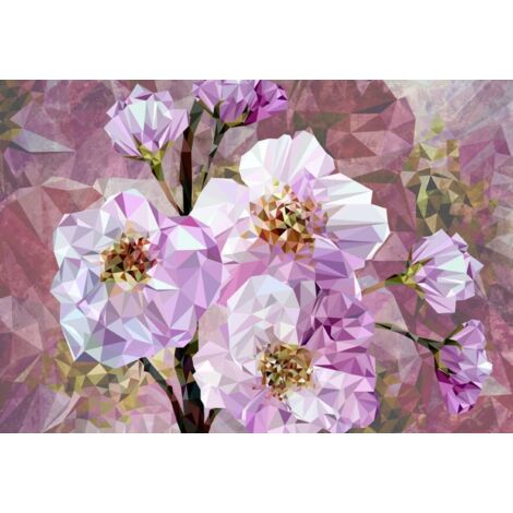 Komar Blooming Gems 368 x 248 cm, Papier peint panoramique XXL4-064, photomurale sur intissé
