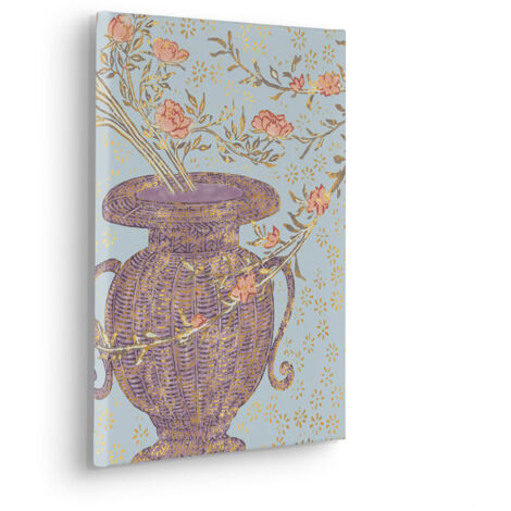Komar Canvasbild Anubis Vase - 40 x 30 cm - Bild auf Keilrahmen - Vintage und Retro