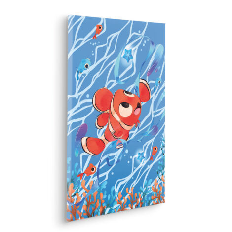 Komar Canvasbild Carefree Nemo - 60 x 40 cm - Bild auf Keilrahmen - für Kinderzimmer
