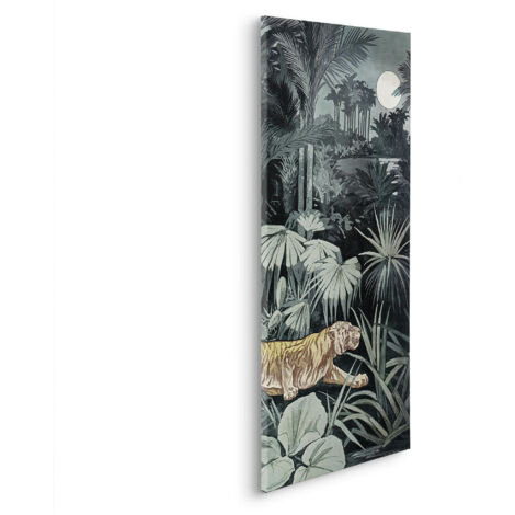 Komar Canvasbild Creeping Tiger - 90 x 40 cm - Bild auf Keilrahmen - Modern