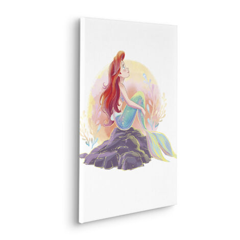 Komar Canvasbild Disney Ariel Sunrise - 60 x 40 cm - Bild auf Keilrahmen - für Kinderzimmer