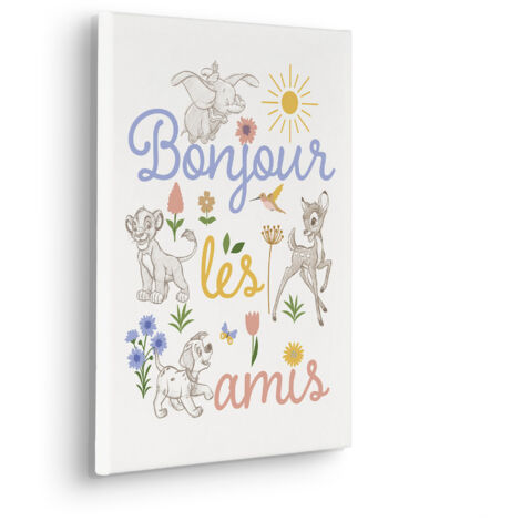 Komar Canvasbild Disney Classics Bonjour - 40 x 30 cm - Bild auf Keilrahmen - für Kinderzimmer