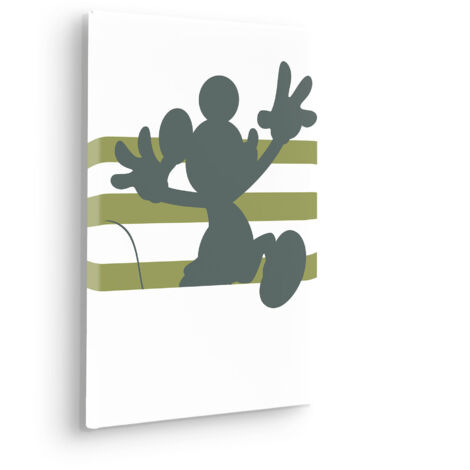 Komar Canvasbild Disney Mickey Hey There - 40 x 30 cm - Bild auf Keilrahmen - für Kinderzimmer