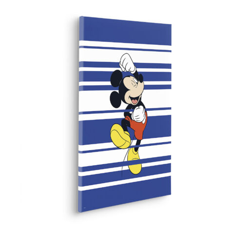 Komar Canvasbild Disney Mickey Rockstar - 60 x 40 cm - Bild auf Keilrahmen - für Kinderzimmer