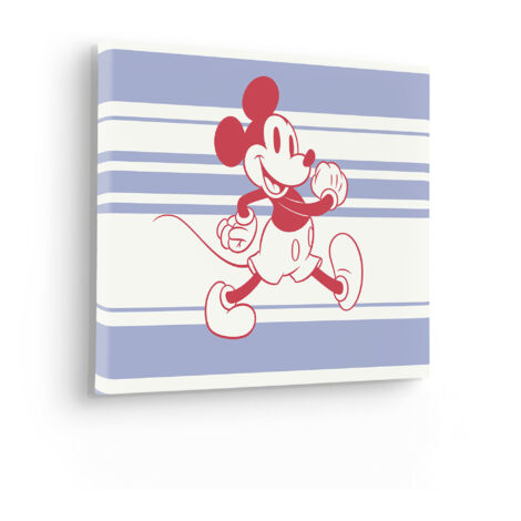 Komar Canvasbild Disney Mickey Wonderful Live - 40 x 30 cm - Bild auf Keilrahmen - Vintage und Retro