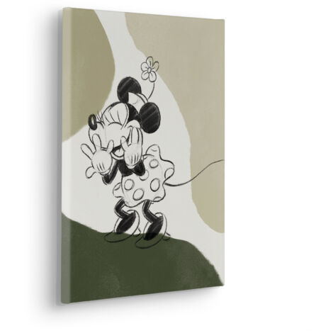 Komar Canvasbild Disney Minnie Mouse Laughing - 40 x 30 cm - Bild auf Keilrahmen - für Kinderzimmer