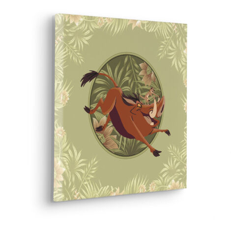 Komar Canvasbild Disney The Lion King Wild and Free Since 1994 - 40 x 40 cm - für Kinderzimmer