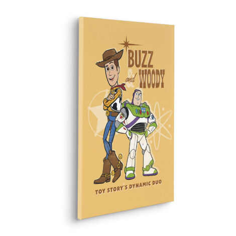 Komar Canvasbild Disney und Pixar Toy Story Buzz and Woody - 60 x 40 cm - Bild auf Keilrahmen