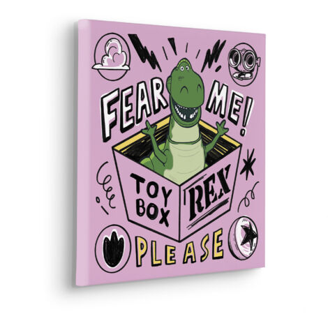 Komar Canvasbild Disney und Pixar Toy Story Fear Me Please - 40 x 40 cm - Bild auf Keilrahmen