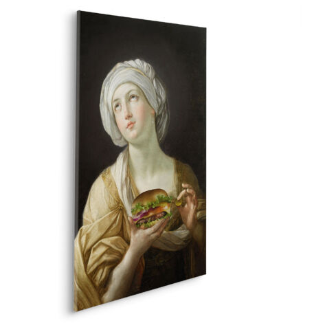 Komar Canvasbild Heal thy Burger - 90 x 60 cm - Bild auf Keilrahmen - Vintage und Retro