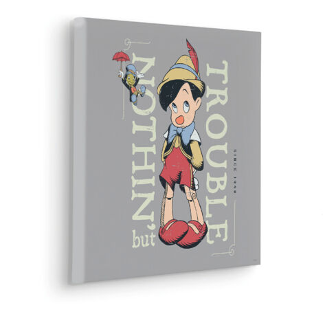 Komar Canvasbild Hey Pinocchio - 40 x 40 cm - Bild auf Keilrahmen - für Kinderzimmer