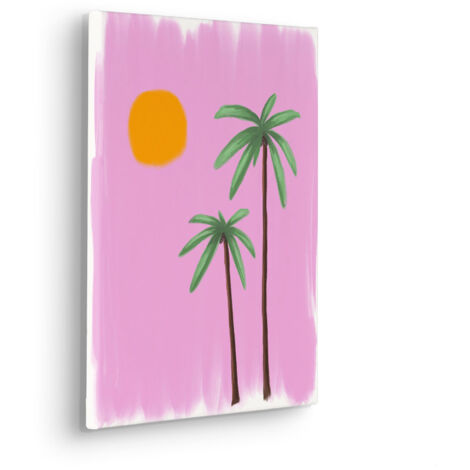 Komar Canvasbild Ibiza Sunset - 40 x 30 cm - Bild auf Keilrahmen - Modern