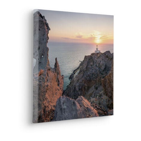 Komar Canvasbild Lighthouse - 40 x 40 cm - Bild auf Keilrahmen - Maritim