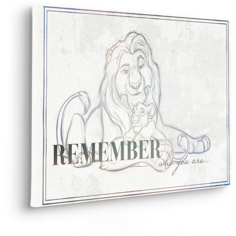 Komar Canvasbild Lion King Be Yourself - 60 x 40 cm - Bild auf Keilrahmen - für Kinderzimmer