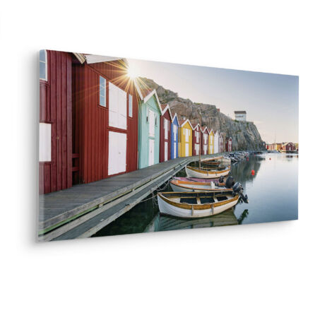 Komar Canvasbild Malerische Smögen - 40 x 90 cm - Bild auf Keilrahmen - Maritim Naturmotiv