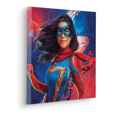 Komar Canvasbild Marvel Miss Marvel - 40 x 40 cm - Bild auf Keilrahmen