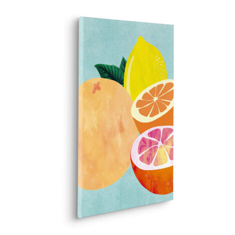 Komar Canvasbild Mint and Lemonade - 60 x 40 cm - Bild auf Keilrahmen - Modern