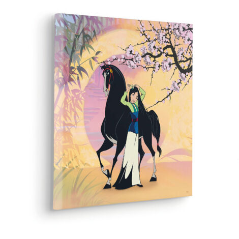 Komar Canvasbild Mulan with Kahn - 40 x 40 cm - Bild auf Keilrahmen - für Kinderzimmer