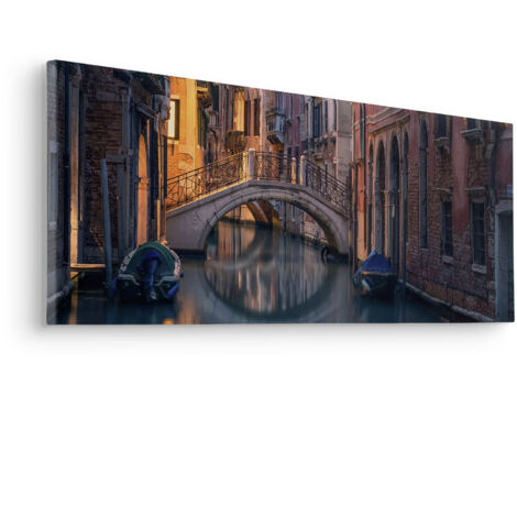 Komar Canvasbild Night Cruise - 30 x 90 cm - Bild auf Keilrahmen - Naturmotiv
