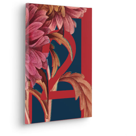 Komar Canvasbild Number 2 - 40 x 30 cm - Bild auf Keilrahmen - Modern
