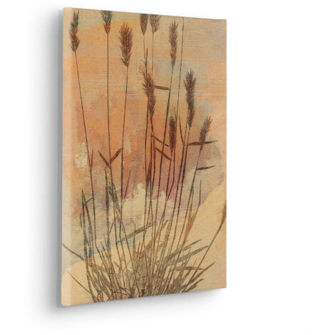Komar Canvasbild Pressed Reed - 40 x 30 cm - Bild auf Keilrahmen - klassischer Stil Naturmotiv