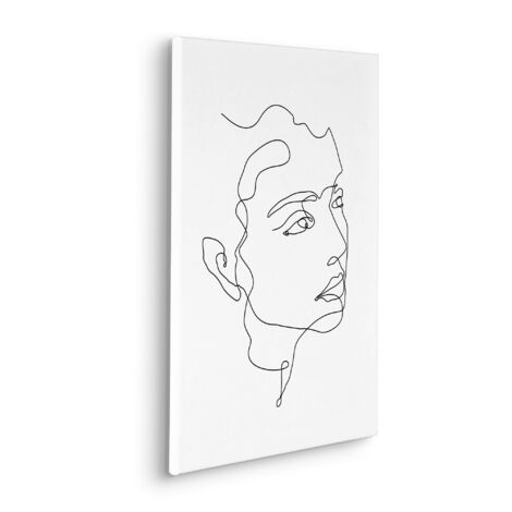 Komar Canvasbild Sketch me - 60 x 40 cm - Bild auf Keilrahmen - Minimalistisch Modern
