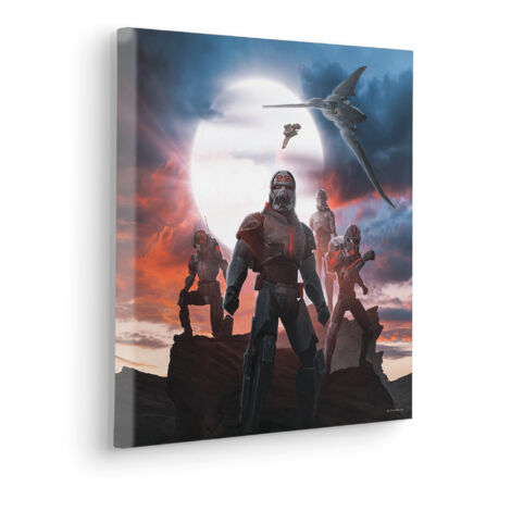 Komar Canvasbild Star Wars Bad Batch Strong Team - 40 x 40 cm - Bild auf Keilrahmen