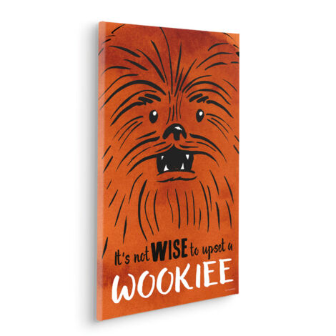 Komar Canvasbild Star Wars Don´t Upset Wookiee - 60 x 40 cm - Bild auf Keilrahmen - Vintage und Retro
