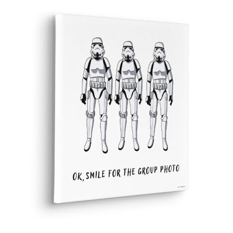 Komar Canvasbild Star Wars Stormtrooper Group Photo - 40 x 40 cm - Bild auf Keilrahmen