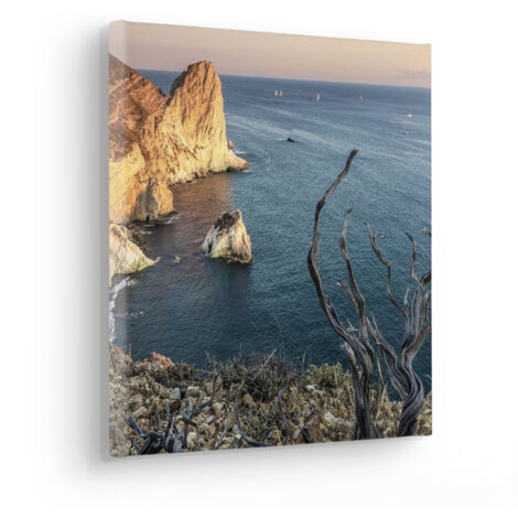 Komar Canvasbild Steep Cove - 30 x 30 cm - Bild auf Keilrahmen - Naturmotiv