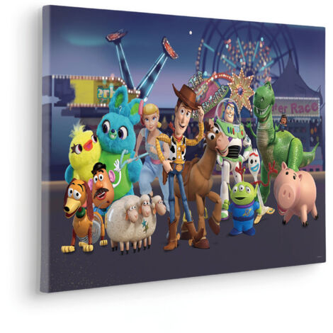 Komar Canvasbild Toy Story The Greatest Team - 40 x 60 cm - Bild auf Keilrahmen - für Kinderzimmer