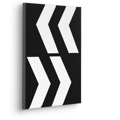 Komar Canvasbild Typo Arrows - 40 x 30 cm - Bild auf Keilrahmen - Minimalistisch Modern