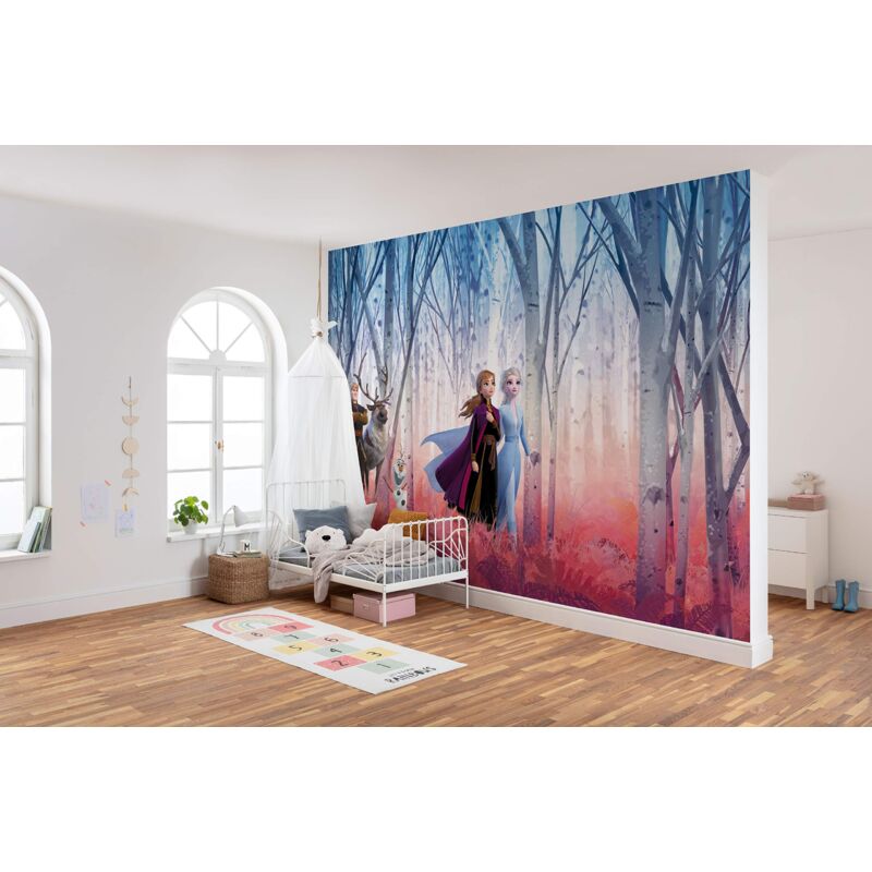 Image of Komar Disney - Carta da parati fotografica FROZEN FRIENDS FOREVER – Dimensioni 368 x 254 cm (larghezza x altezza), Anna, Elsa, Frozen 2, Frozen 2,