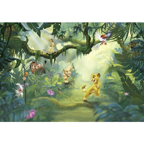 Komar Fototapete Lion King Jungle 368 x 254 cm Fototapeten & Poster
