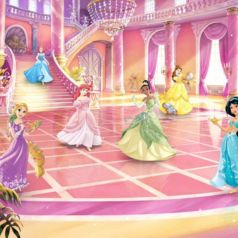 

Komar Mural fotográfico Glitze Party Princess rosa 368x254 cm - Rosa