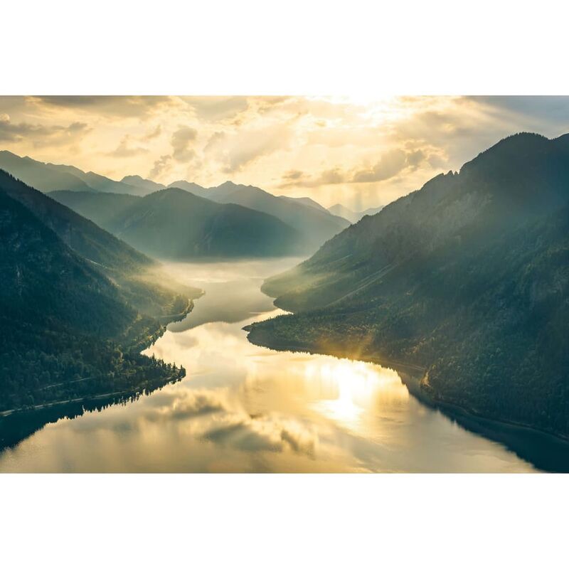 

Komar Mural fotográfico Gold Mountains 400x250 cm - Multicolor