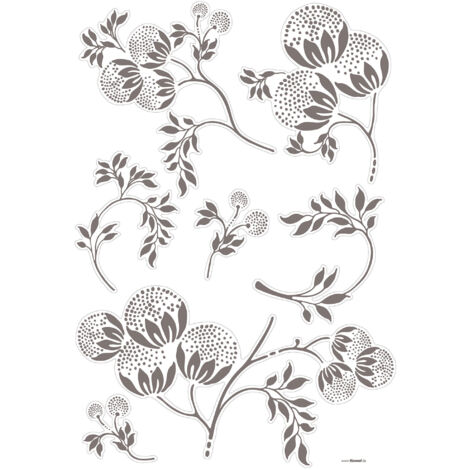 Komar Wandaufkleber - Bellissima - 70 x 100 cm - selbstklebender Wandsticker - klassischer Stil