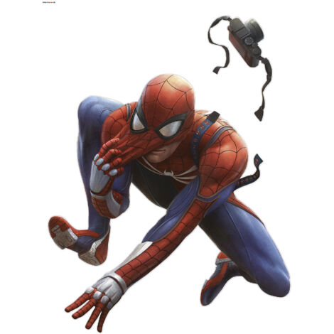 Komar Wandaufkleber - Marvel Spider Man Camera - 70 x 50 cm - selbstklebender Wandsticker