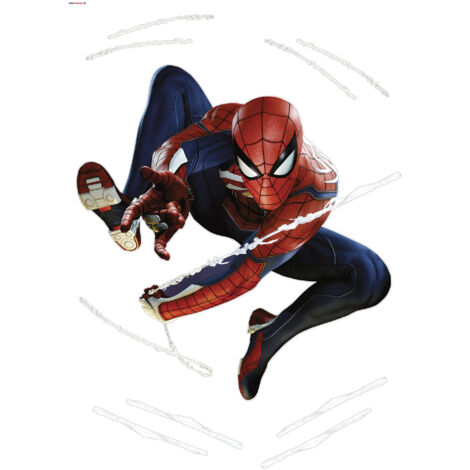 Komar Wandaufkleber - Marvel Spider Man Night - 70 x 50 cm - selbstklebender Wandsticker