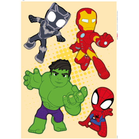Komar Wandaufkleber - Marvel Spidey and His Amazing Friends Power Group - 70 x 50 cm - Wandsticker