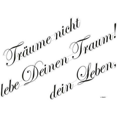 Komar Wandaufkleber - Träume - 70 x 50 cm - selbstklebender Wandsticker - klassischer Stil